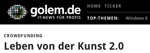 golem berichtet am 8.11.11, Leben von der Kunst 2.0
